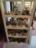 COLLECTABLES W/SHELF (X4)