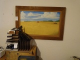 OIL PAINTING FRAME MADE OUT OF OLD ELEVATOR