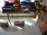 COLLECTABLE TOY’S, TRUCKS, CAR W/TABLE X1