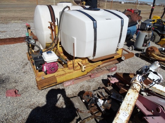 WYLIE SPRAY TANK W/5HP HONDA 200 GALLON