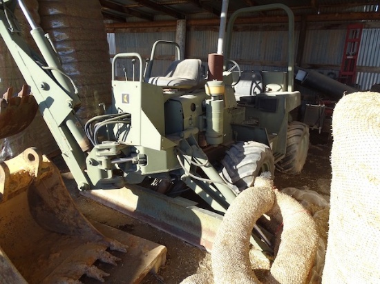 TO BE SOLD AT LATER DATE--DITCH WITCH 3210 TRENCHER W/BACK HOE ATTATCHMENT & BLADE