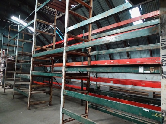 PALLET RACKS 16'T-8'W-42"D (X5)