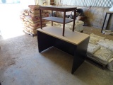 DESK W/SIDE TABLE