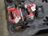 SKIL 18V JIG SAW, DRILL W/BATTERIES & CHARGER