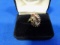 WOMAN'S 14K GOLD RUBY & DIAMOND RING