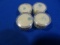 BLUE TOPAZ 3 STEP CUT OCTAGAN 1.53, 1.78, & 2.26CT & BLUE TOPAZ TRILLION 1.19CT (APRIL) (X4)