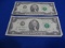 $2 BILLS 1995 GREEN SEAL (X2)