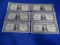 $1 1935A YELLOW SEAL SILVER CERTIFICATES (X6)