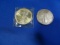 1987 & 1990 AMERICAN SILVER EAGLE 1OZ. FINE SILVER COMMERATIVE  (X2)