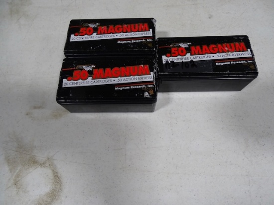 .50 MAGNUM .50 ACTION EXPRESS 350GR JSP 20/BOX (X3)