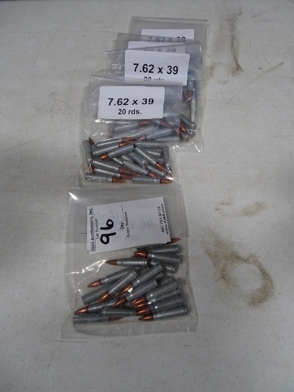 7.62 X 39 20 CARTRIDGE/BAG (X5)