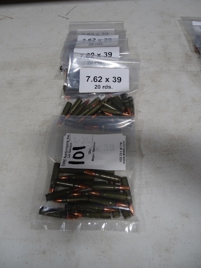 7.62 X 39 20 CARTRIDGE/BAG (X5)