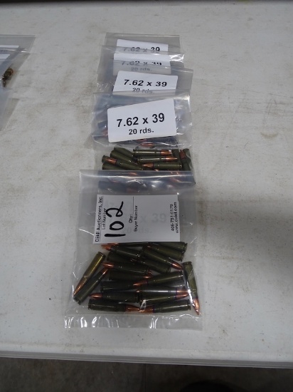 7.62 X 39 20 CARTRIDGE/BAG (X5)