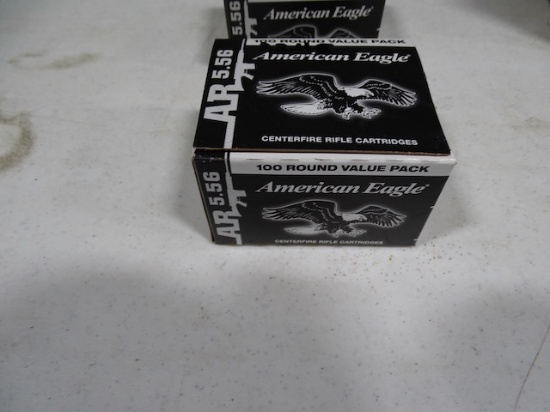 AMERICAN EAGLE AR 5.56 X45MM 55GR FMJ 100 ROUND BOX