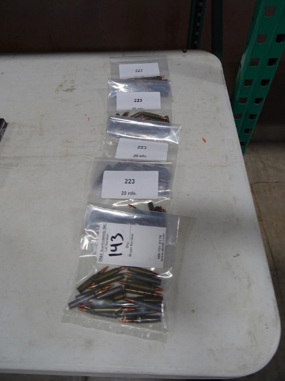 .223 20 CARTRIGES/BAG (X5)