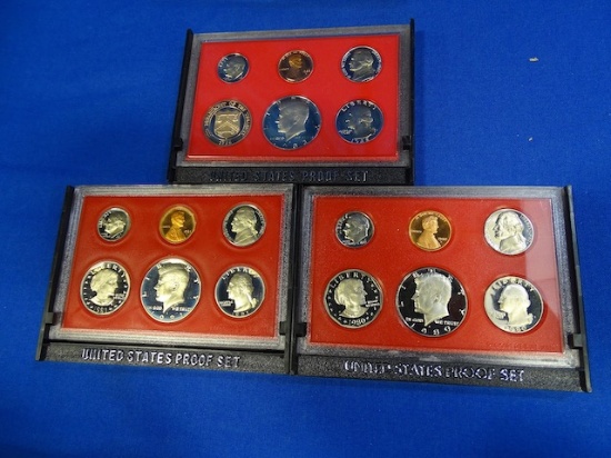 1980-1982 UNITED STATES PROOF SET (X3)