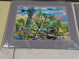 WINDMILL SCENERY ART BY ALICE D. HICKY