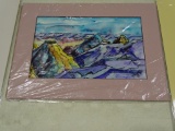 MOUNTAIN/SKYLINE VIEW ART BY ALICE D. HICKY