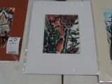 MOUNTAIN LION IN A TREE ART BY ALICE D. HICKY