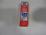 CCI MINI MAG 22LR CARTRIDGES 100 ROUNDS