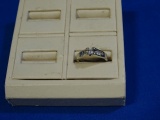 14K WHITE GOLD 1/2 CTW OF DIAMONDN ENGAGEMENT RING W/HELZBERG DIAMONDS LIFETIME EXTENDED CARE PLAN