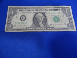 1963B $1 DOLLAR BILL W/STAR & JOSEPH W BARR SIGNATURE
