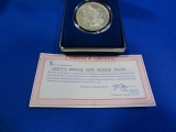 1887-0 DOUBLE DATE MORGAN SILVER DOLLAR XF/AU