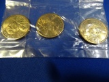 2000P $1 SACAGAVEN COINS (X3)