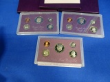1985, 1987 & 1988 UNITED STATES PROOF SET (X3)