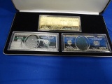 SERIES 2000 $100 PROOF SET, 1 FOUR TROY OUNCE .999 FINE SILVER NOTE,