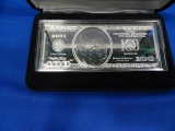 SERIES 2001 $100 NOTE FOUR TROY OUNCES .999 FINE SILVER