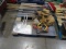 PUSH BROOMS, DUST PAN, TOOL BELTS & BROOM STICKS