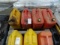 5 GALLON PLASTIC GAS CANS (X4)