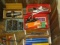 WOOD CRATE W/DRILL BITS, BOTTLE PIN CUTTERS, SCRAPPERS, LIGHT, CNC/LATHE MACHINE TOOLING & MISC