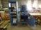DELL OPTIPLEX 360 TOWER W/SCREEN ON CHECKOUT CART, AUDIO EQUIPMENT ON TOWER STAND