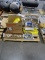 PALLET W/PIPE CLAMPS, COUPLINGS & MISC