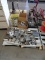 PALLET W/ELECTRICAL BOXES W/METAL STUD BRACKETS, LIGHT SWITCHES & MISC