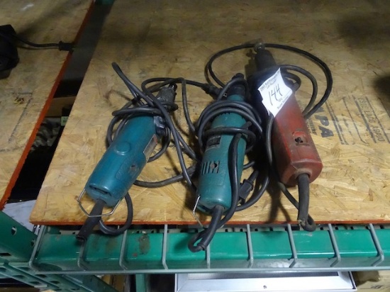 (2) MAKITA & (1) MILWAUKEE ELECTRIC DIE GRINDER (X3)