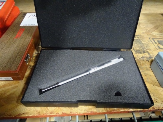 MITUTOYO 146-133 1" TO 2" SAE MECHANICAL ROTATING SPINDLE GROOVE OUTSIDE MICROMETER