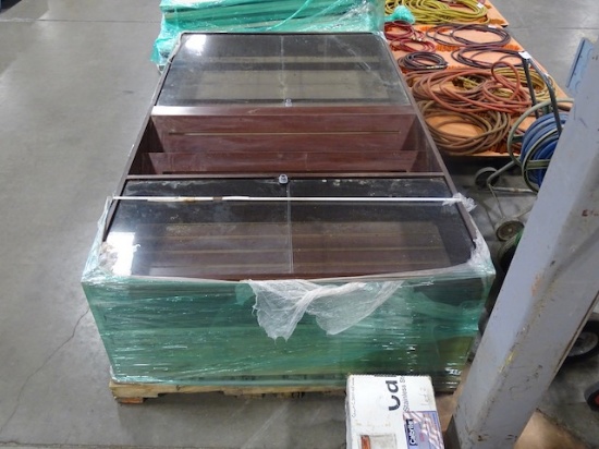 2 DISPLAY CABINETS
