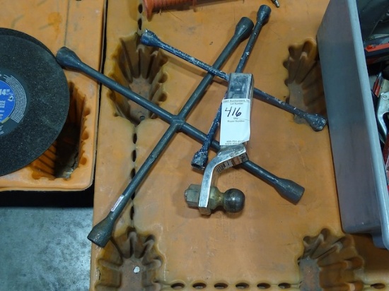 U HAUL 2" HITCH BALL MOUNT & (2) 4-WAYS (X3)