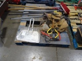 PUSH BROOMS, DUST PAN, TOOL BELTS & BROOM STICKS