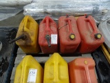 5 GALLON PLASTIC GAS CANS (X4)
