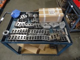 CART W/LATHE MACHINE PARTS