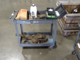 CART W/NEW LCN ALLEGION P.A MOUNT 1250 SERIES, BRAKE FLUID, 2 TON BOTTLE JACK,