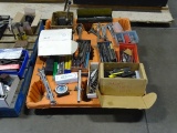 PALLET W/HEAVY DUTY DRILL BITS, BORE HONE, CNC/LATHE TOOLING & MISC