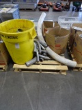 PALLET W/TRASHCAN, 4