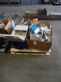 PALLET FULL OF LIGHT SWITCHES, DIMMERS, LIGHT & WALL PLATE COVERS & MISC