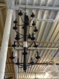 CANDLE STICK HANGING LIGHT 46” TALL 18” ACROSS