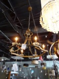 SIX LIGHT CHANDELIER 30”X20”